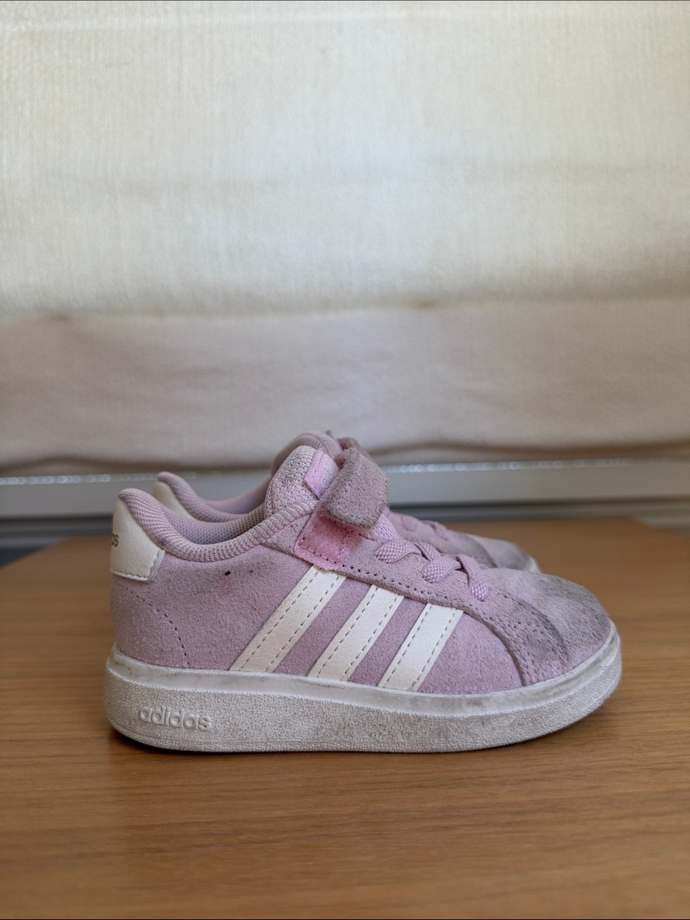 Toddler girls Adidas pink lavender sneaker 7